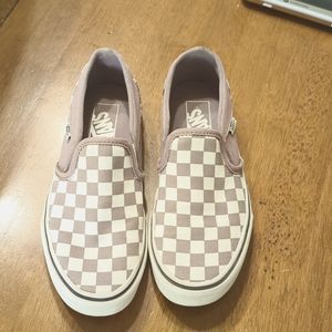Women's Vans Asher checker skate shoess